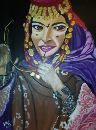 Peinture intitulée "Ouled Nail (inspira…" par Valérie Perrault, Œuvre d'art originale
