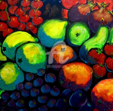 Painting titled "fruits.jpg" by Predrag Gardasevic, Original Artwork