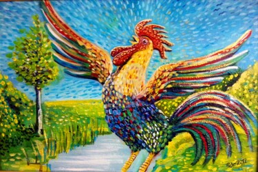 Painting titled "hahn.jpg" by Predrag Gardasevic, Original Artwork