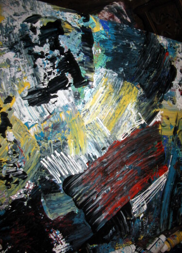 Peinture intitulée "Crazy night" par Marcelle Hamelin, Œuvre d'art originale, Autre