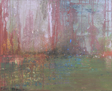 Peinture intitulée "Les horizons fuient…" par Arnaud Gautron, Œuvre d'art originale, Acrylique
