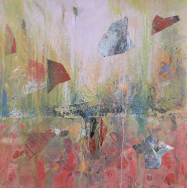 Peinture intitulée "Les horizons fuient…" par Arnaud Gautron, Œuvre d'art originale, Acrylique Monté sur Châssis en bois