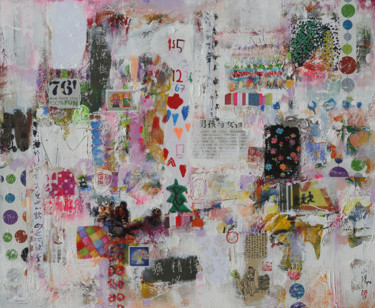 Peinture intitulée "Boys and girls" par Xiaoyang Galas, Œuvre d'art originale, Collages