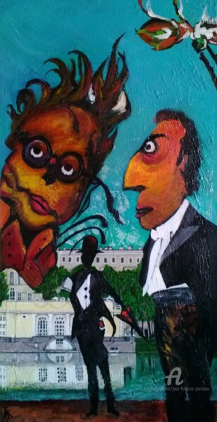 Peinture intitulée "L'étang du Patriarc…" par Jean François Parveaux, Œuvre d'art originale, Acrylique