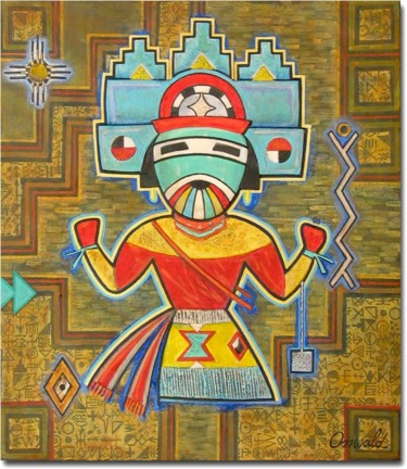ESPRIT DE LA FILLE PAPILLON Peinture intitulée "ESPRIT DE LA FILLE…" par Jean-Luc Osswald, Œuvre d'art originale, Acrylique