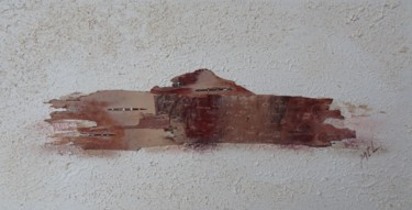 Collages titled "Rosécorce" by Martine Capdeville-Lacomme, Original Artwork