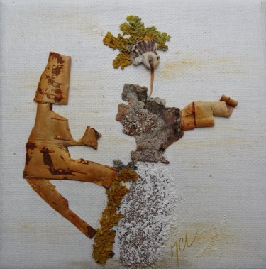 Collages intitulée "Ascension" par Martine Capdeville-Lacomme, Œuvre d'art originale