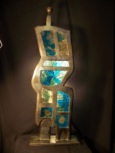 Rzeźba zatytułowany „Luminary II, Bronze…” autorstwa Jo Moore, Oryginalna praca, Metale