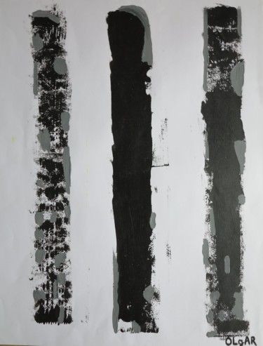 Pintura titulada "Trois.." por Olgar, Obra de arte original