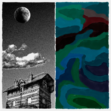 Arts numériques intitulée "Clair de lune n°2" par François Lapouge, Œuvre d'art originale, Travail numérique 2D
