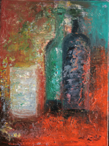 Peinture intitulée "verre-40-30.jpg" par Monique Blanchet, Œuvre d'art originale