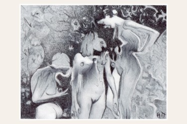 图画 标题为“Abribus I” 由Alexandre Podgorny, 原创艺术品