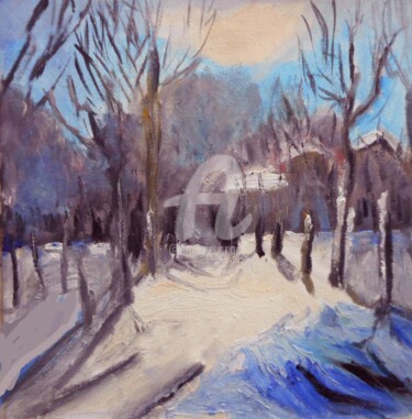 Peinture intitulée "Le passage prés de…" par Antonia Ney, Œuvre d'art originale, Huile
