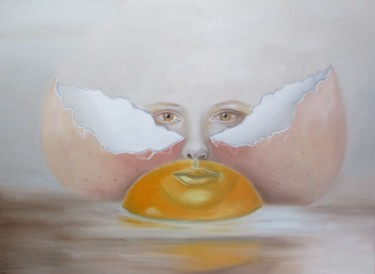 Peinture intitulée "Le passé." par Alix, Œuvre d'art originale, Huile