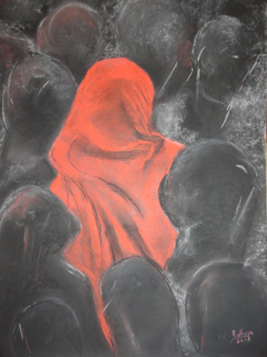 la-difference.jpg Peinture intitulée "la-difference.jpg" par Rolande D'Hoye, Œuvre d'art originale, Pastel