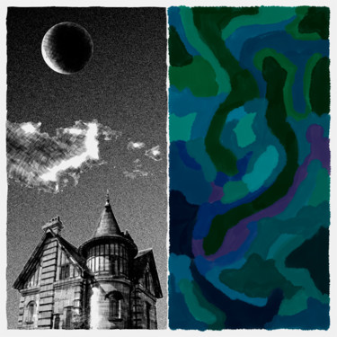 Arts numériques intitulée "Clair de lune n°7" par François Lapouge, Œuvre d'art originale, Travail numérique 2D