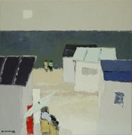 Peinture intitulée "l'emprise du soir" par Roudneff, Œuvre d'art originale