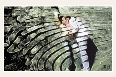 Painting titled "Le tourbillon de la…" by Alexandre Podgorny, Original Artwork, Acrylic