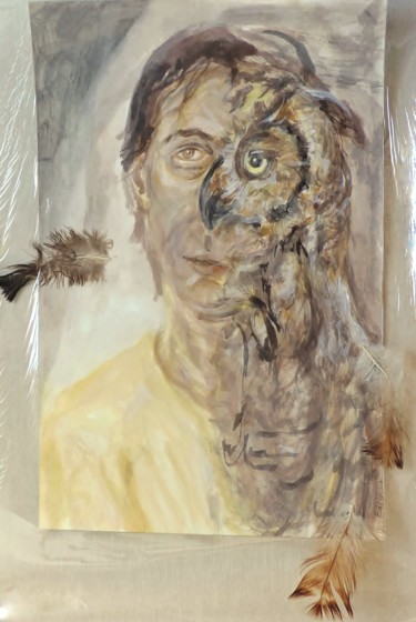 Mirada noche Pintura titulada "Mirada noche" por Edna Cantoral Acosta, Obra de arte original