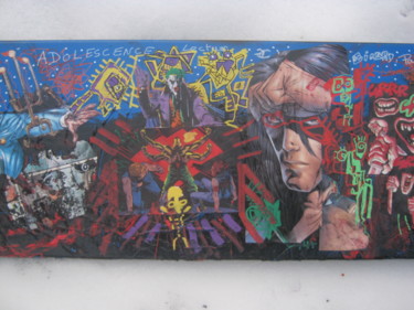 Peinture intitulée "sauvage et rebelle!" par Girerd Christophe, Œuvre d'art originale, Bombe aérosol