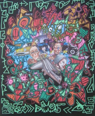 Peinture intitulée "princesse des barge…" par Girerd Christophe, Œuvre d'art originale, Acrylique