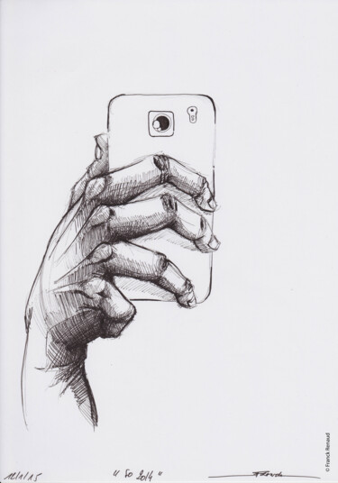 So 2014 Dessin intitulée "So 2014" par Franck Renaud, Œuvre d'art originale, Stylo à bille