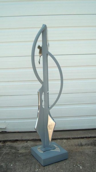 Sculpture titled "Love's Embrace" by Richard Beaulieu, Original Artwork, Metals