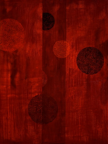 Peinture intitulée "Shangai" par Pascal Buffard, Œuvre d'art originale, Huile