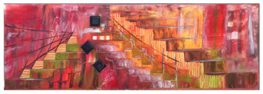 Peinture intitulée "la-porte 60 x 20 .j…" par Isabelle Barbot, Œuvre d'art originale