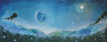 Peinture intitulée "nuovo-mondo-2" par Anna Nuzzo, Œuvre d'art originale, Huile