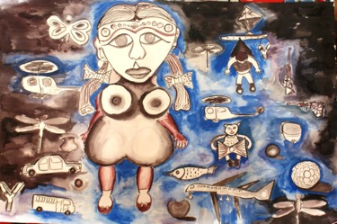 Pintura titulada "jan-6.jpg" por Dhiraj Choudhary, Obra de arte original