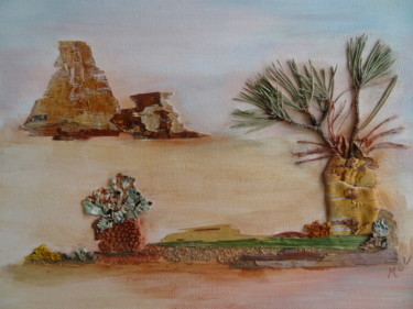 Collages intitulée "Exotic" par Martine Capdeville-Lacomme, Œuvre d'art originale