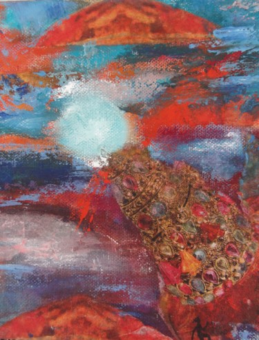 Peinture intitulée "Fusion" par Martine Capdeville-Lacomme, Œuvre d'art originale, Acrylique