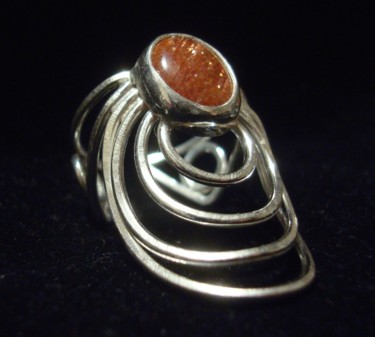 Artesanía titulada "Anillo Espacial 3" por Maga, Obra de arte original, Joyas