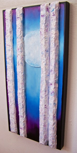 Moonglow III --- 3 Dimensional Oil on Canvas Peinture intitulée "Moonglow III --- 3…" par Jo Moore, Œuvre d'art originale, Huile