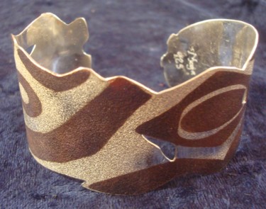 Artesanía titulada "Brazalete Metales C…" por Maga, Obra de arte original, Joyas