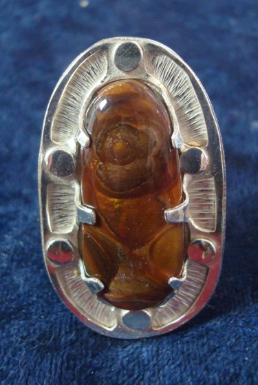 Artesanía titulada "Anillo de Plata con…" por Maga, Obra de arte original, Joyas