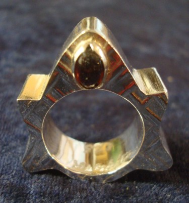 Artesanía titulada "Anillo de Plata con…" por Maga, Obra de arte original, Joyas