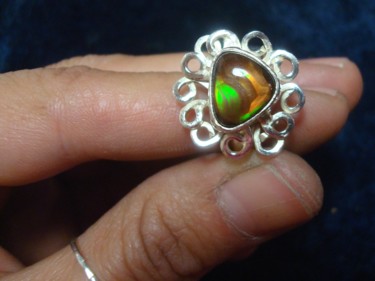 Artesanía titulada "Anillo de Plata con…" por Maga, Obra de arte original, Joyas