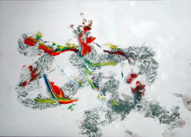 Peinture intitulée "Filaments Oranges.j…" par Jean-Luc Perrault, Œuvre d'art originale
