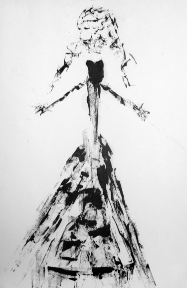 Dessin intitulée "Vrillée.jpg" par Jean-Luc Perrault, Œuvre d'art originale