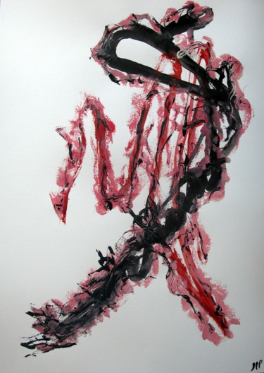 Dessin intitulée "Danse Macabre.jpg" par Jean-Luc Perrault, Œuvre d'art originale