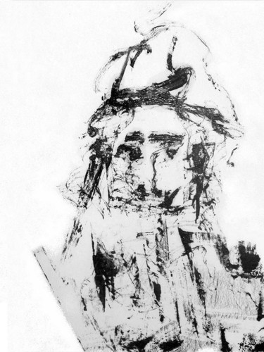 Dessin intitulée "Godot.jpg" par Jean-Luc Perrault, Œuvre d'art originale