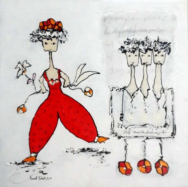 Painting titled "Sans titre 075" by Karim Tabit, Original Artwork, Other