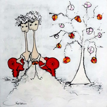 Painting titled "Sans titre 076" by Karim Tabit, Original Artwork, Other