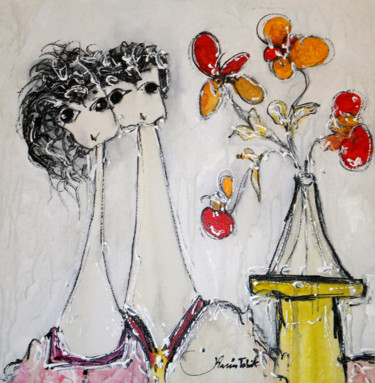 Painting titled "Sans titre 063" by Karim Tabit, Original Artwork, Other