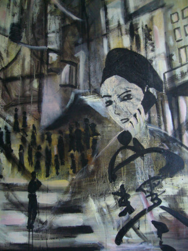Peinture intitulée "Shanghai" par Isabelle Verdenne, Œuvre d'art originale, Huile
