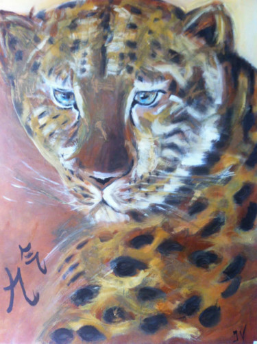 Peinture intitulée "La force" par Isabelle Verdenne, Œuvre d'art originale, Huile