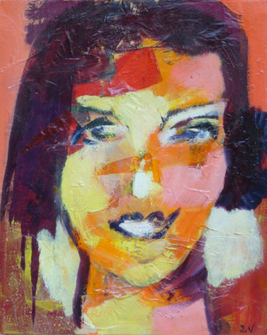 Peinture intitulée "Madrilene 1" par Isabelle Verdenne, Œuvre d'art originale