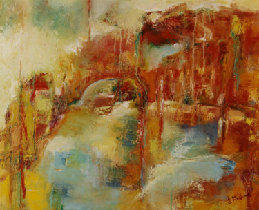 Peinture intitulée "Sérénité" par Isabelle Verdenne, Œuvre d'art originale, Huile